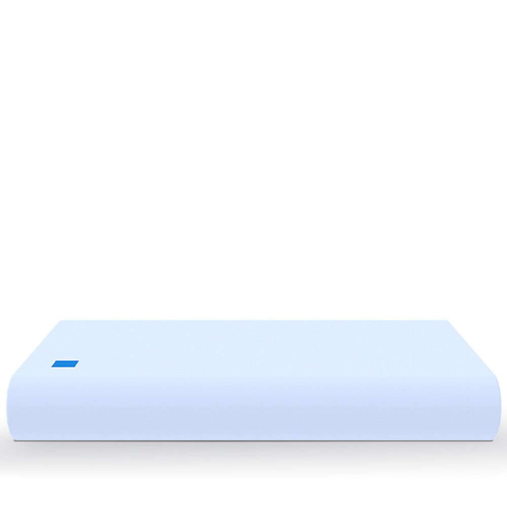 10cm gel memory foam pillow bluebox n2 in white background.