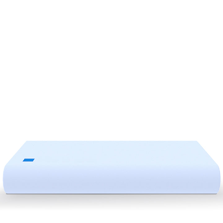 10cm gel memory foam pillow bluebox n2 in white background.