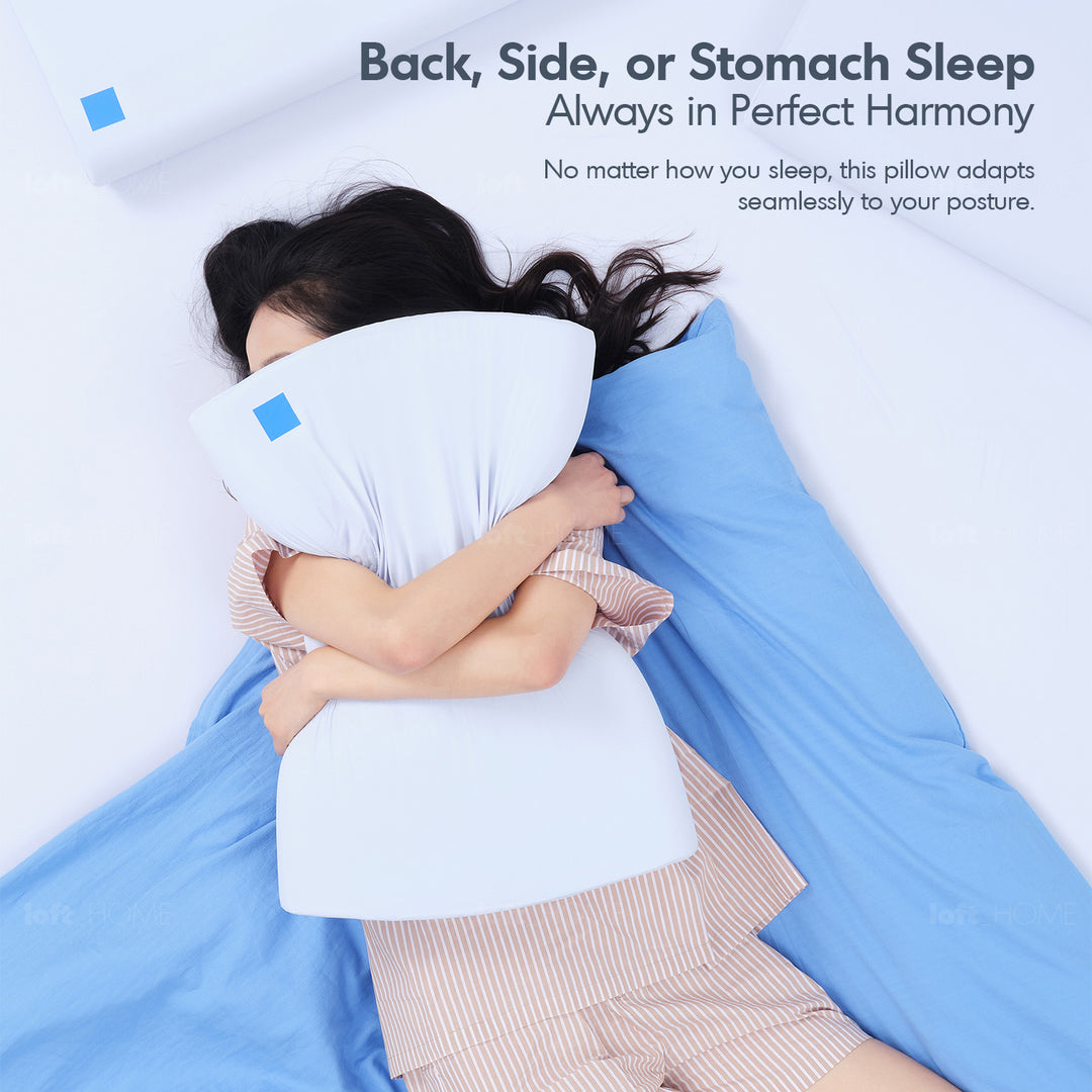 10cm gel memory foam pillow bluebox n2 color swatches.