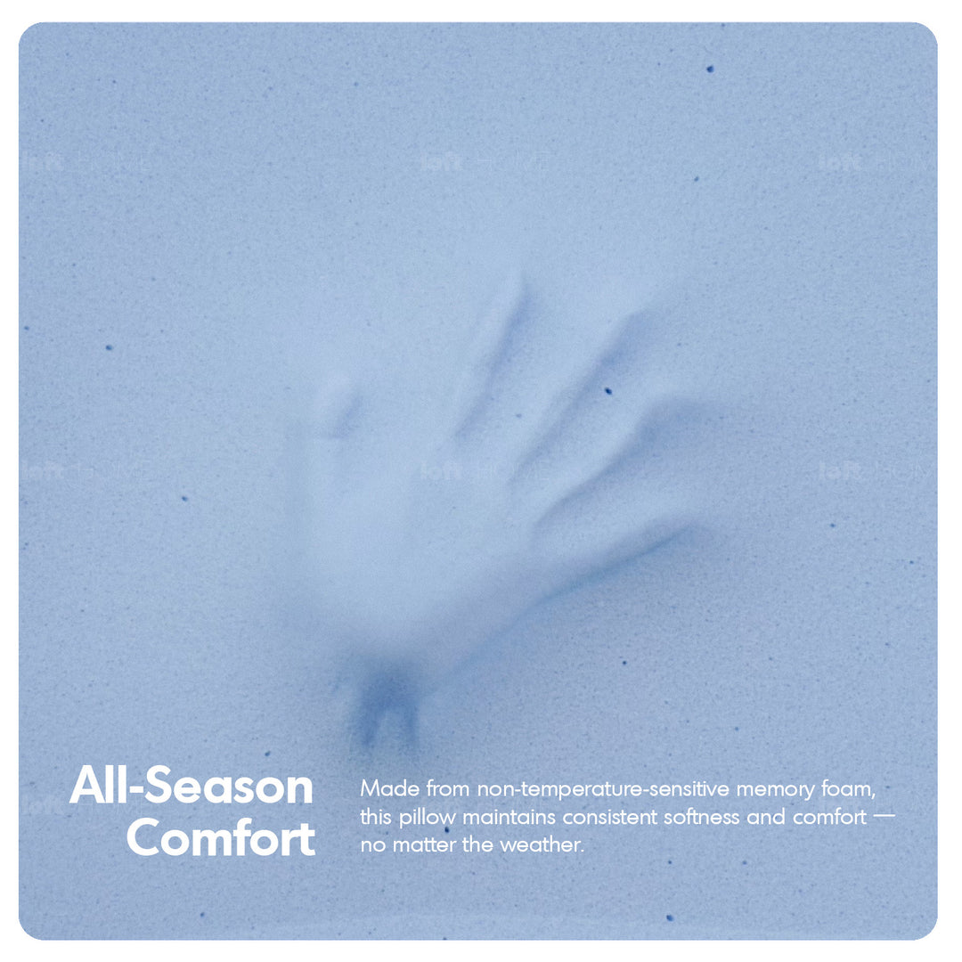 10cm gel memory foam pillow bluebox n2 in still life.