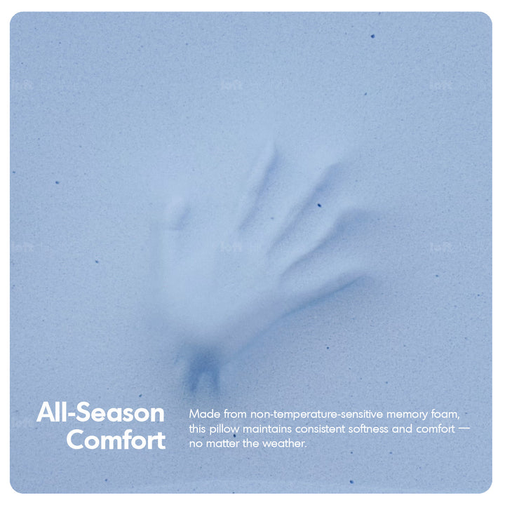 10cm gel memory foam pillow bluebox n2 in still life.