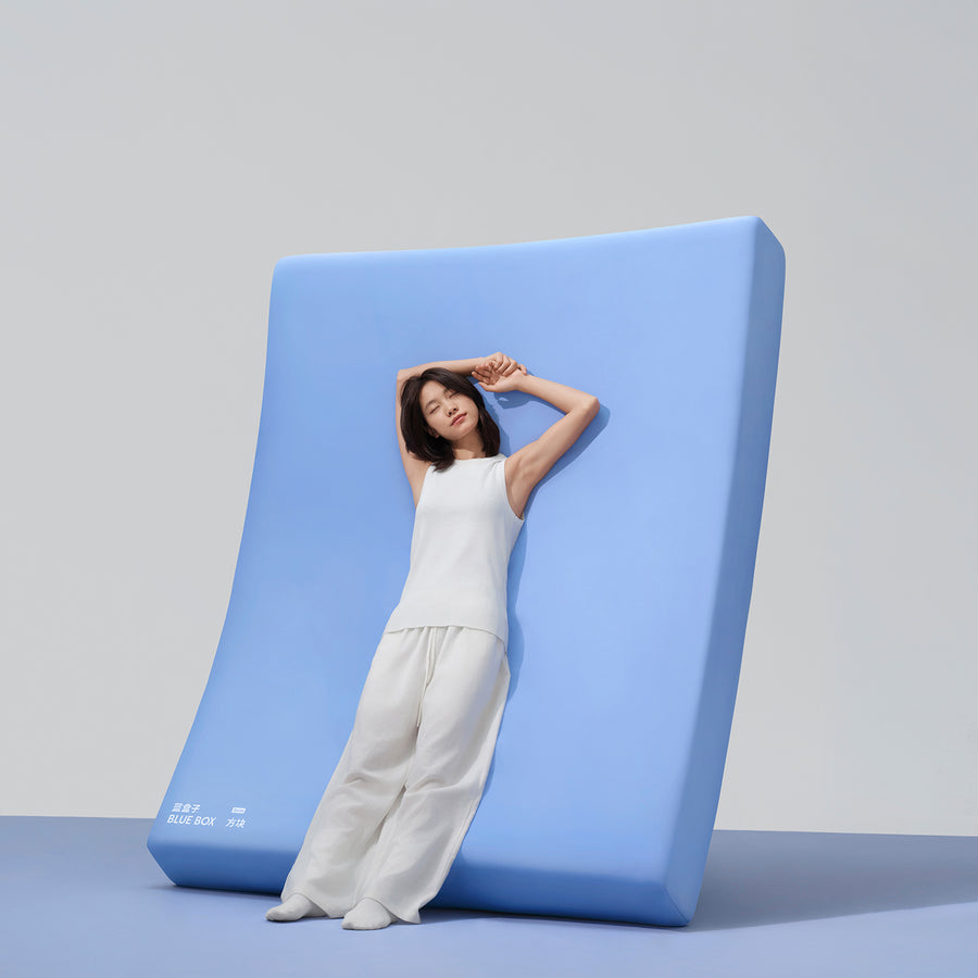 26cm pocket spring cooling skin mattress bluebox cube primary product view.