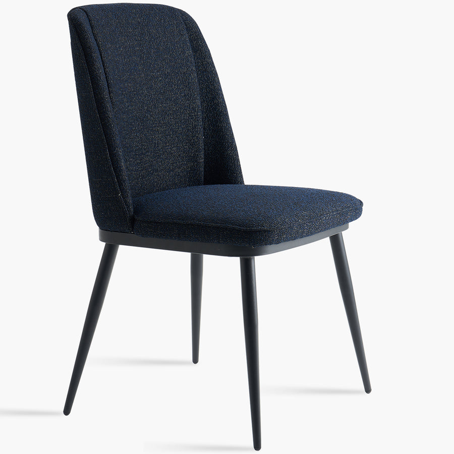 Modern Fabric And Leather Dining Chair METAL MAN N10