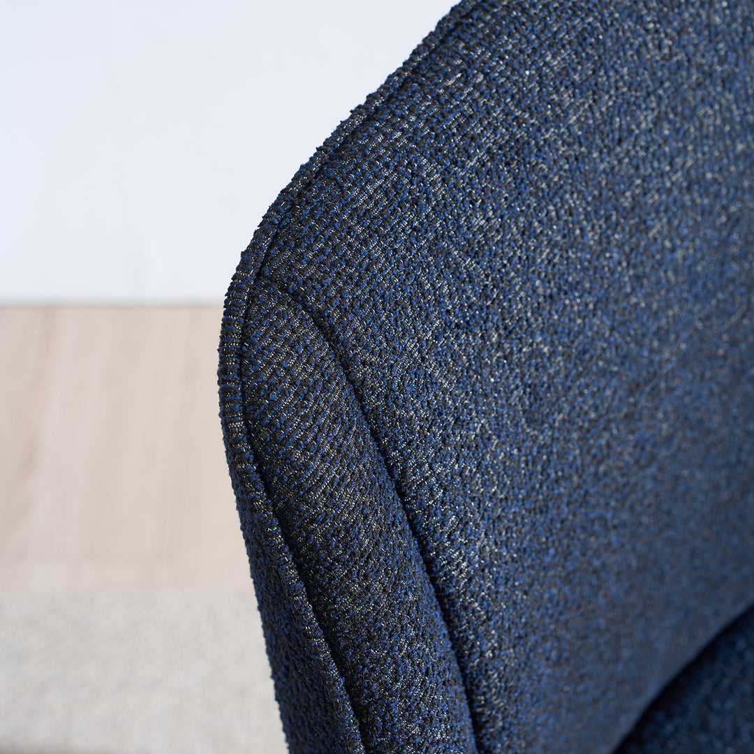 Modern Fabric And Leather Dining Chair METAL MAN N10