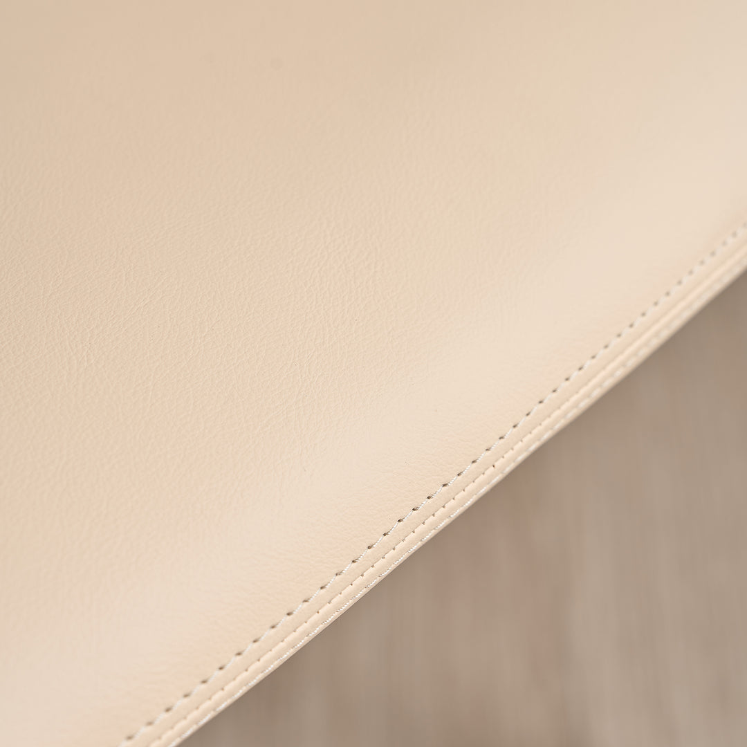 Modern Fabric And Leather Dining Chair METAL MAN N16