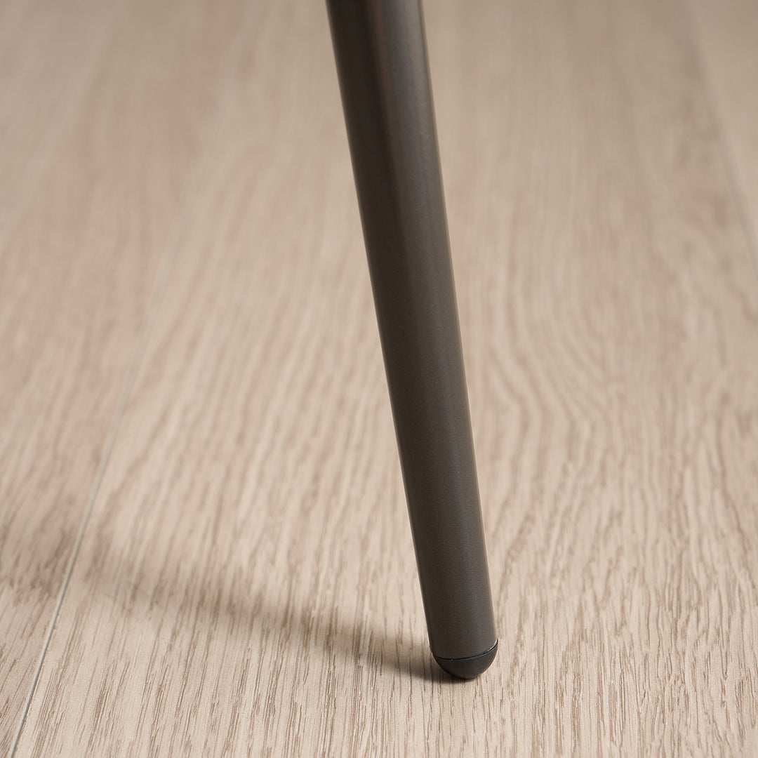 Modern Fabric And Leather Dining Chair METAL MAN N16