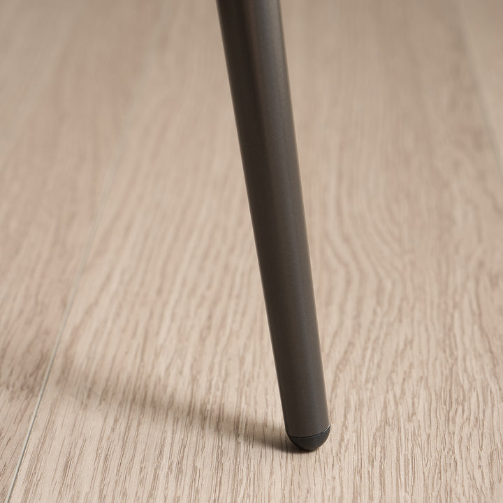 Modern Fabric And Leather Dining Chair METAL MAN N16