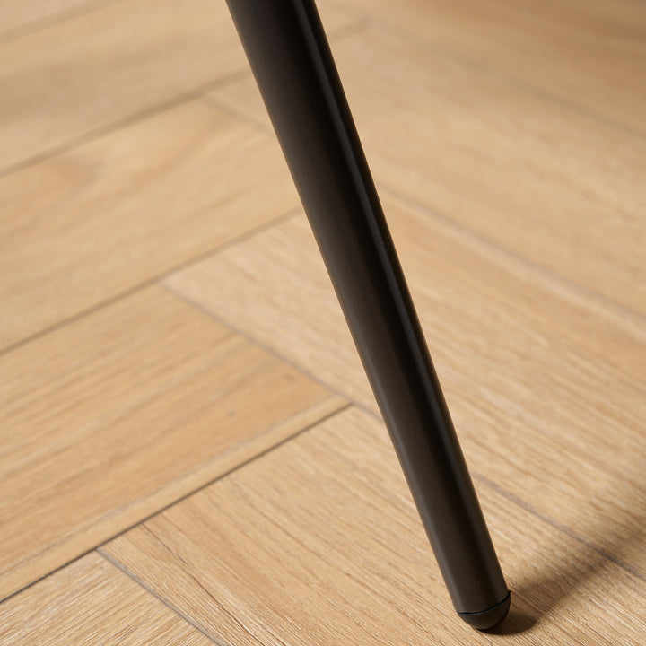 Modern Fabric And Leather Dining Chair METAL MAN N17