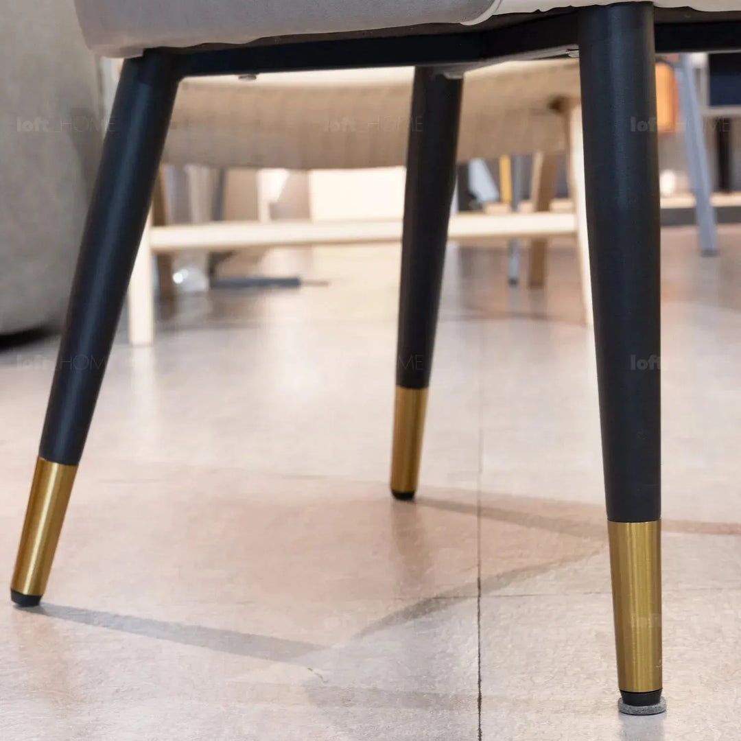 Modern fabric and leather dining chair metal man n18 environmental situation.