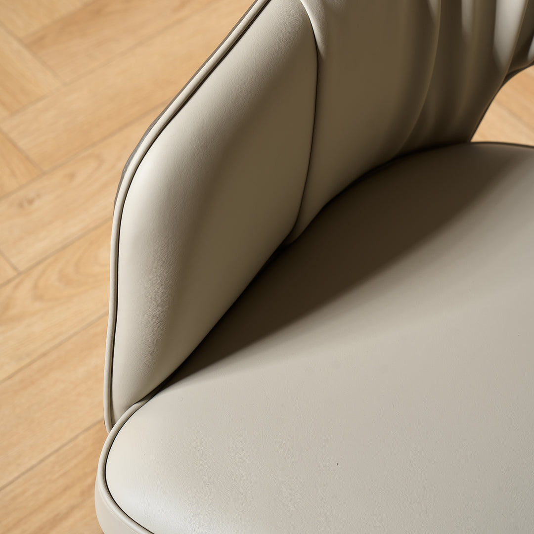 Modern Fabric And Leather Dining Chair METAL MAN N18