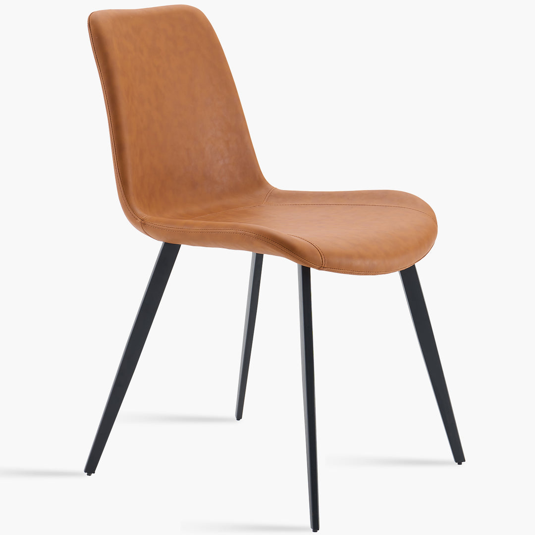 Modern Fabric And Leather Dining Chair METAL MAN N1