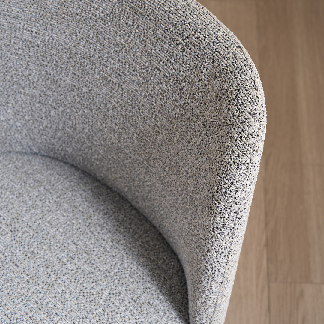 Modern Fabric And Leather Dining Chair METAL MAN N4