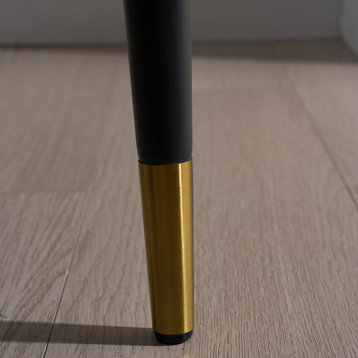 Modern Fabric And Leather Dining Chair METAL MAN N6