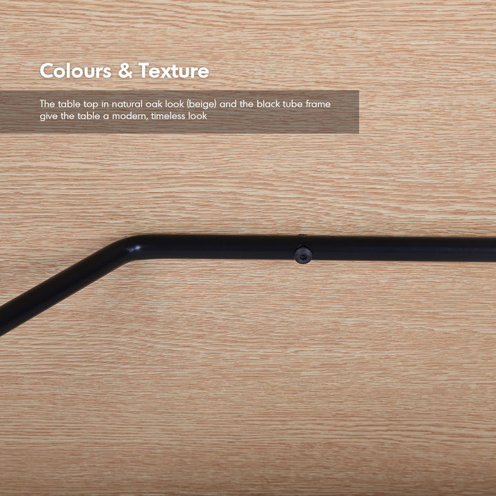 Industrial wood study table tolaro with context.