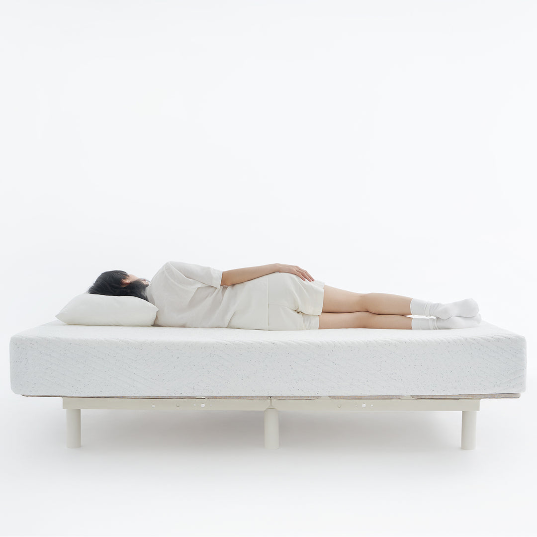 Minimalist metal electric adjustable bed frame with mattress 2in1 set upone detail 11.