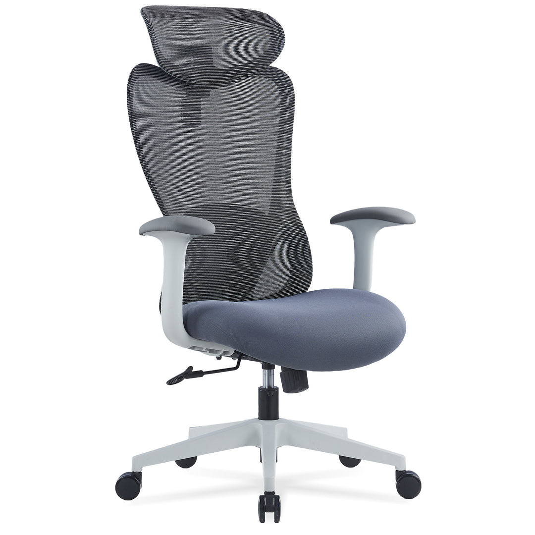 Modern mesh ergonomic office chair artique layered structure.