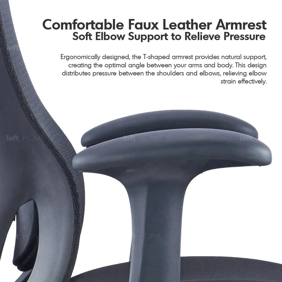 Modern mesh ergonomic office chair artique detail 1.