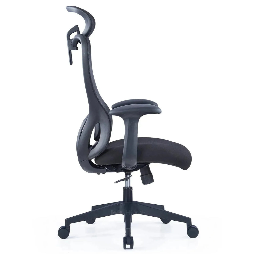 Modern mesh ergonomic office chair artique in real life style.