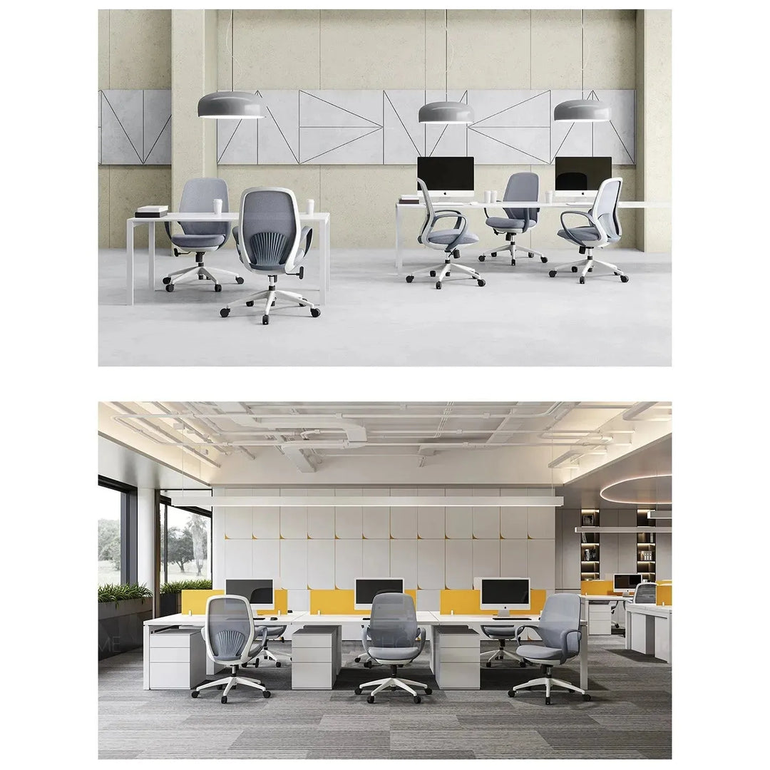 Modern mesh ergonomic office chair conch detail 2.