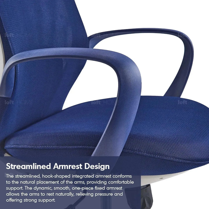 Modern mesh ergonomic office chair conch conceptual design.