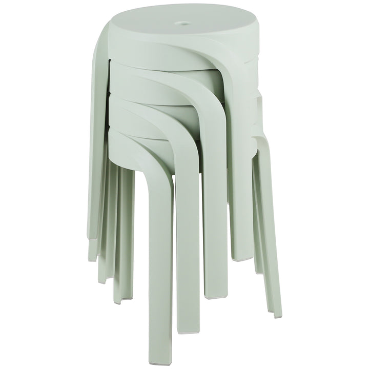 Modern plastic stackable dining stool 4pcs set whirl detail 10.