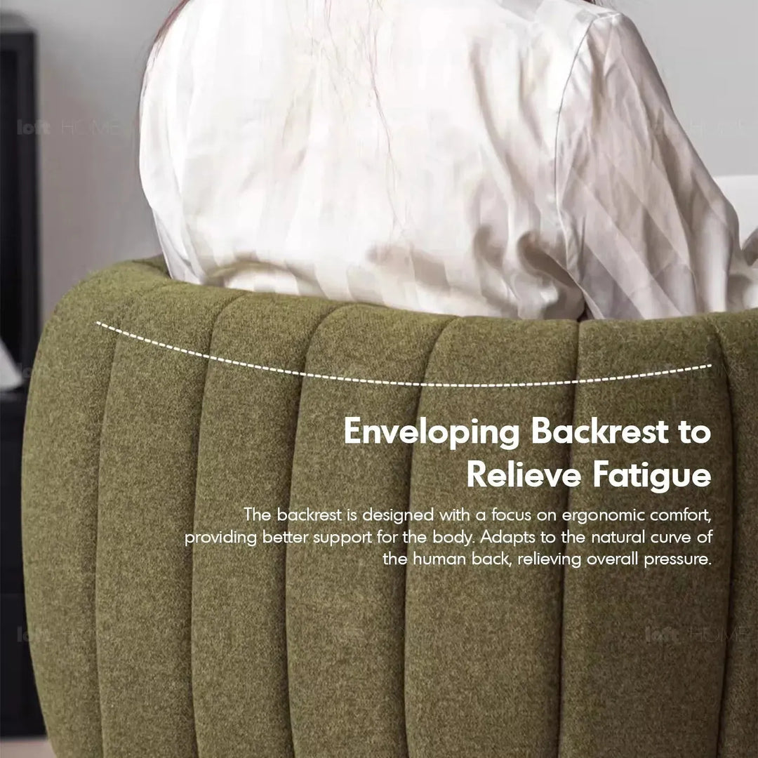 Modern faux cashmere fabric dining chair cactus with context.