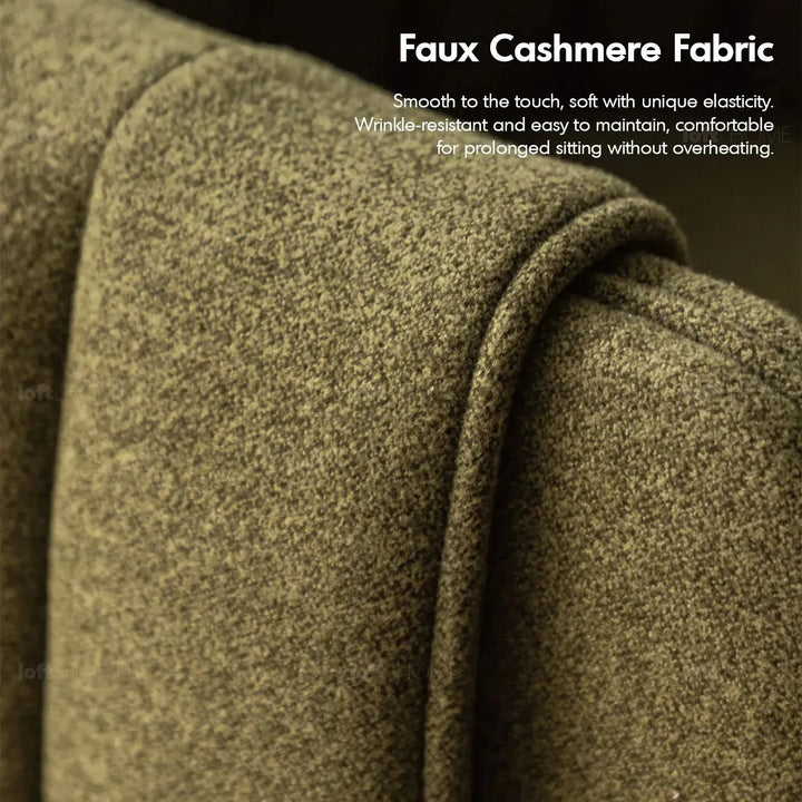 Modern faux cashmere fabric dining chair cactus in details.