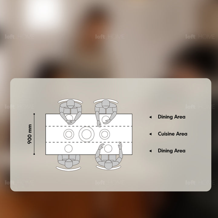 Vintage boxwood sintered stone dining table roma detail 5.