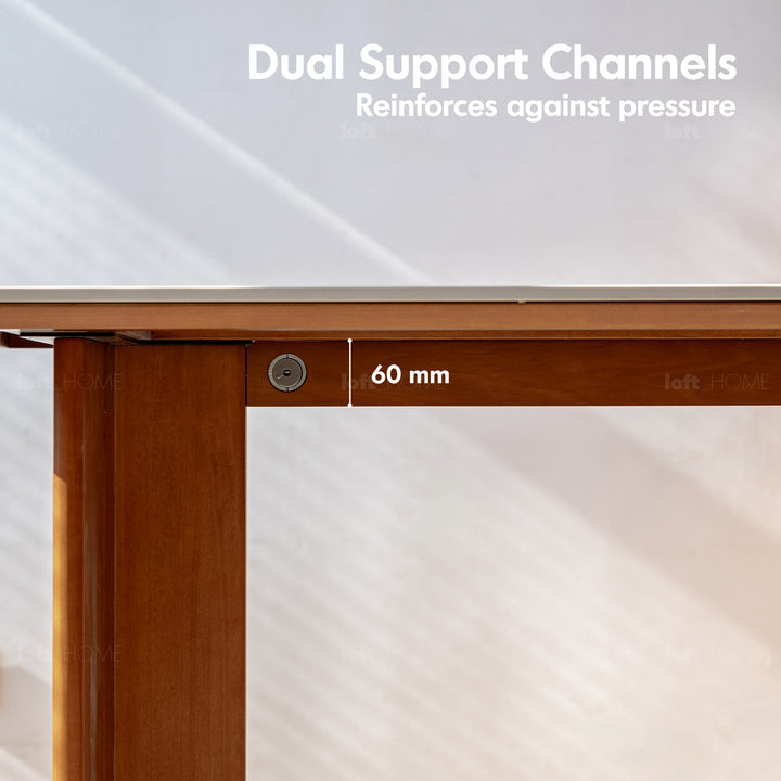 Vintage boxwood sintered stone dining table roma detail 10.