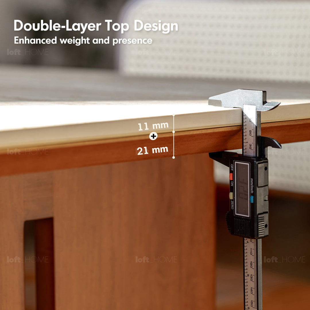 Vintage boxwood sintered stone dining table roma detail 11.