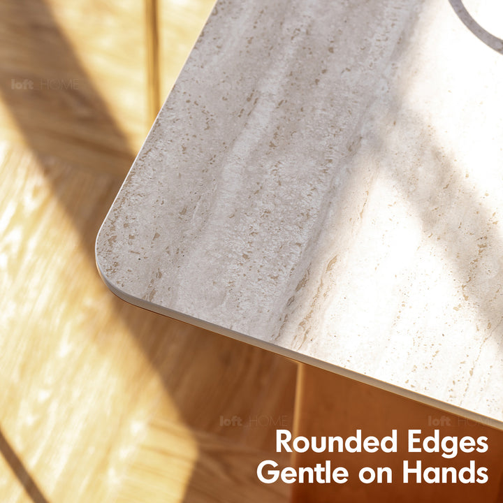 Vintage boxwood sintered stone dining table roma detail 20.