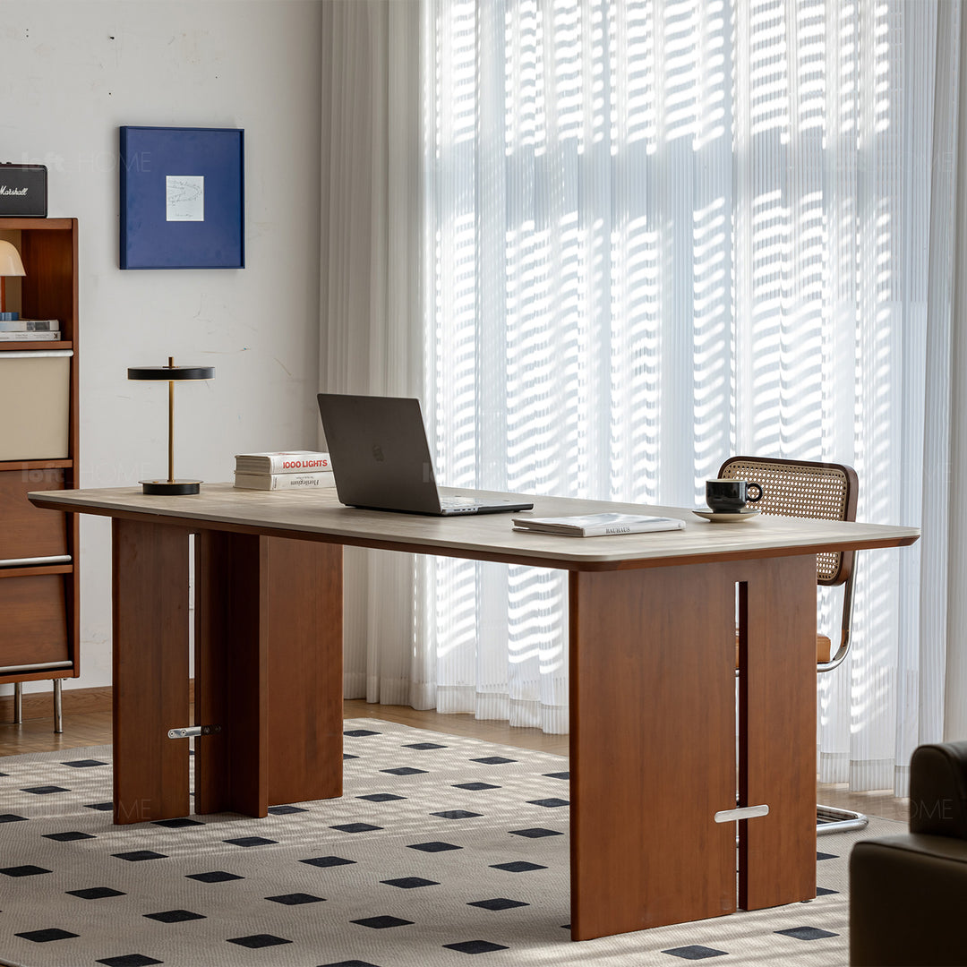 Vintage boxwood sintered stone dining table roma detail 25.