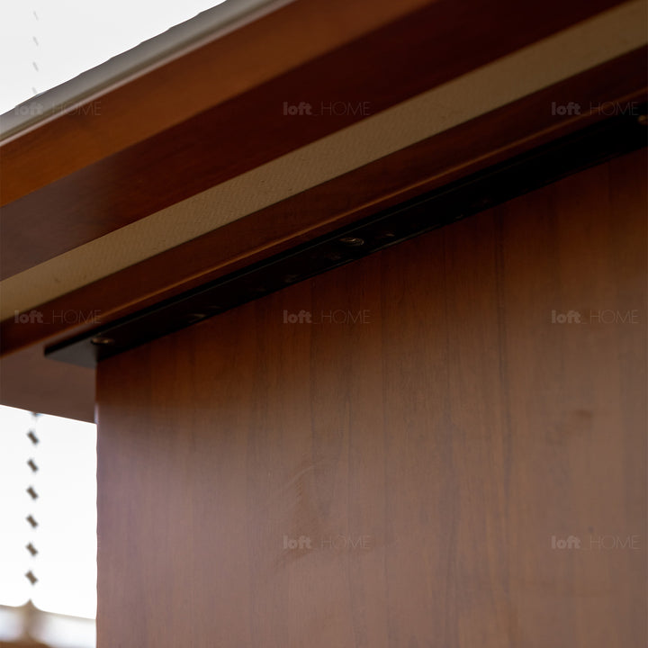 Vintage boxwood sintered stone dining table roma detail 29.