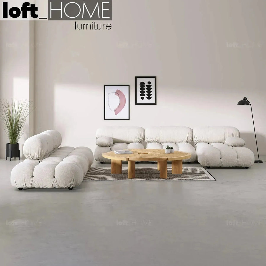 Scandinavian rattan coffee table rio primary product view.