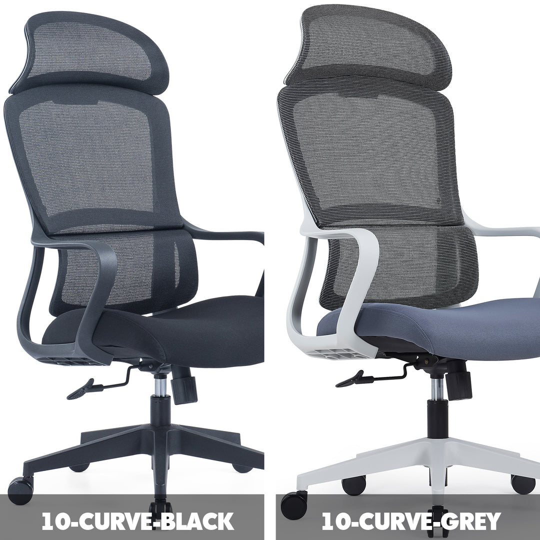Modern Mesh Ergonomic Office Chair With Headrest CURVE