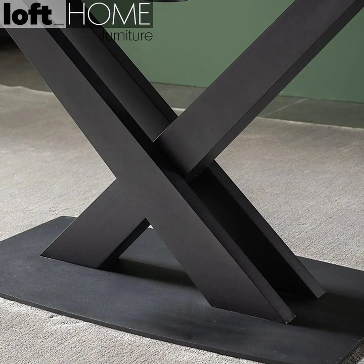 Modern extendable sintered stone dining table luvia in real life style.