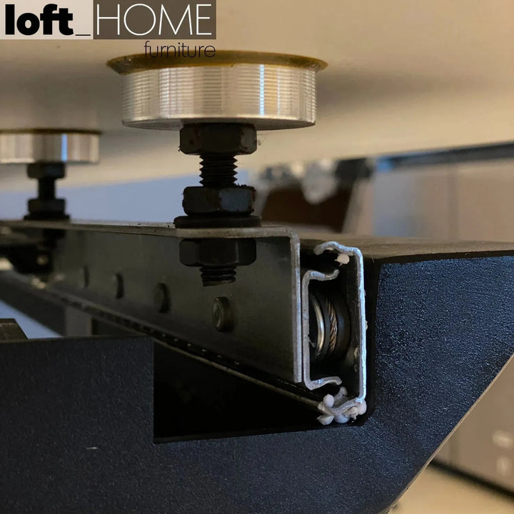 Modern extendable sintered stone dining table nieve in details.