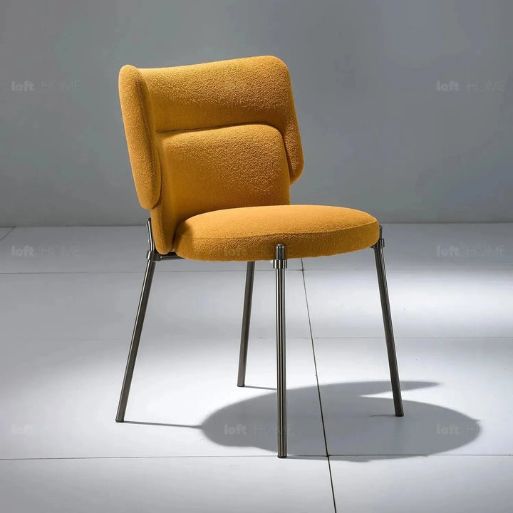 Modern fabric dining chair cloud detail 3.