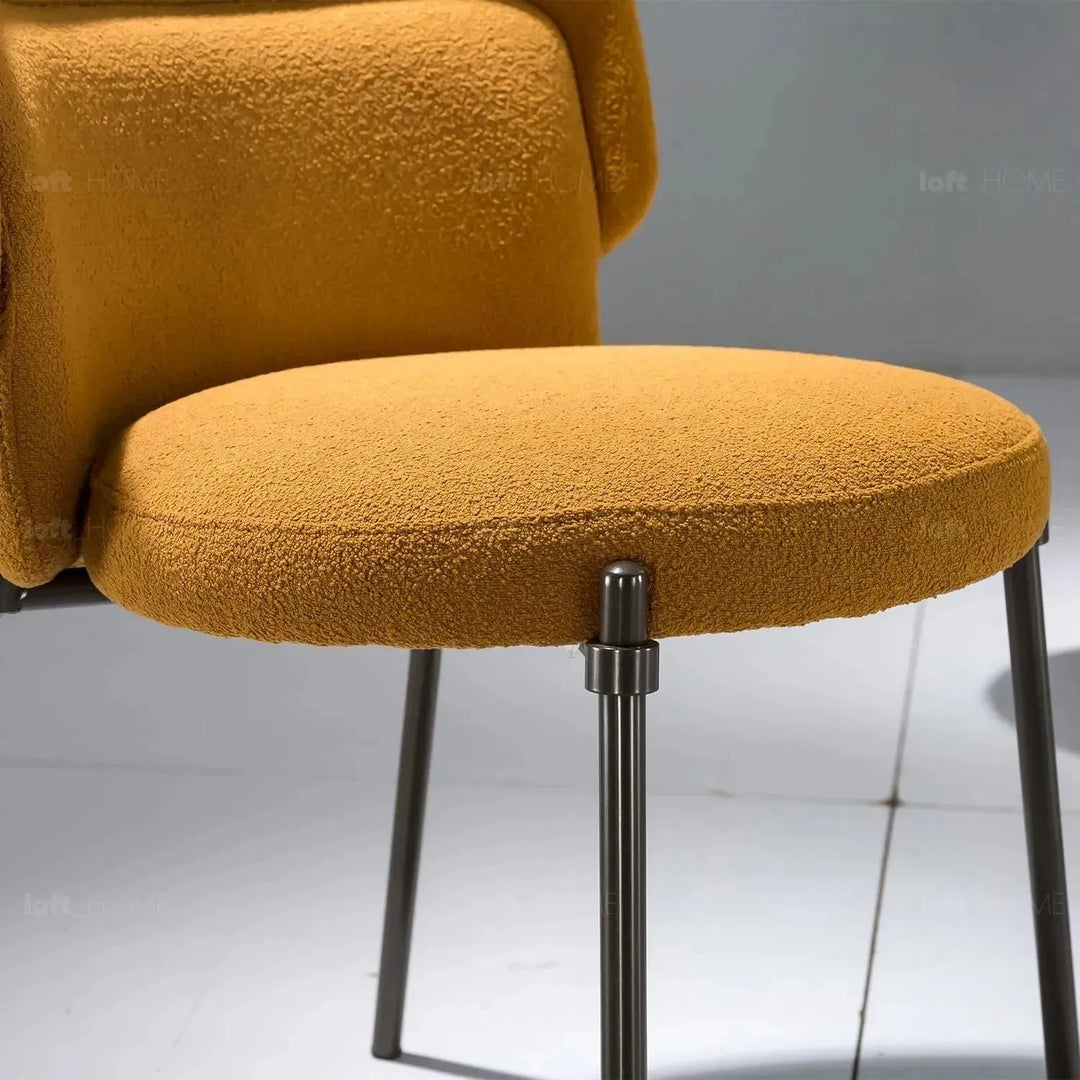 Modern fabric dining chair cloud detail 1.