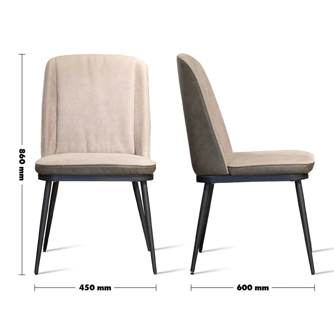 Modern fabric and leather dining chair metal man n10 size charts.