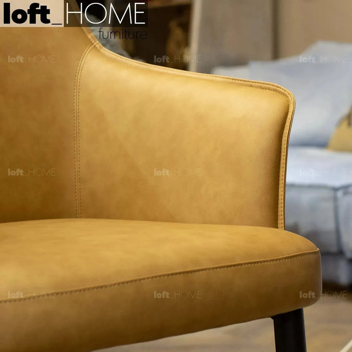 Modern fabric and leather dining chair metal man n12 situational feels.