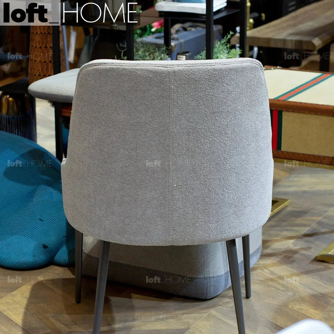 Modern fabric and leather dining chair metal man n14 environmental situation.