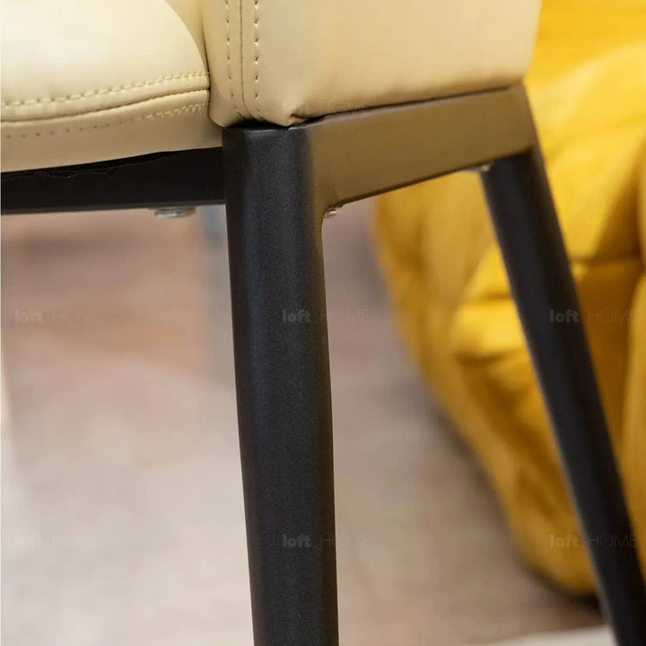 Modern fabric and leather dining chair metal man n17 environmental situation.