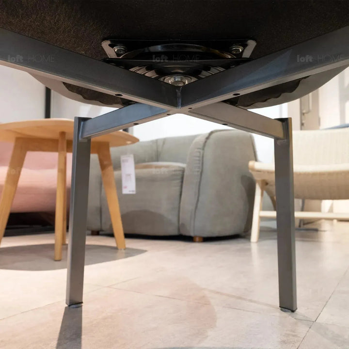 Modern fabric and leather dining chair metal man n20 situational feels.