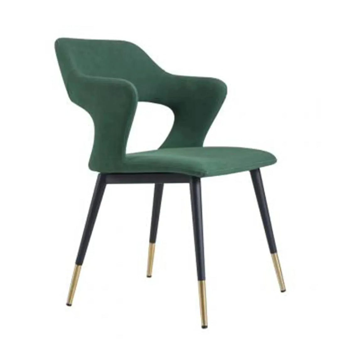 Modern fabric and leather dining chair metal man n2 situational feels.