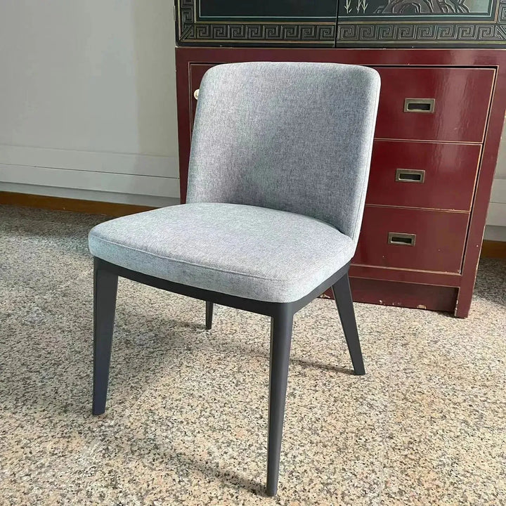 Modern fabric and leather dining chair metal man n4 situational feels.