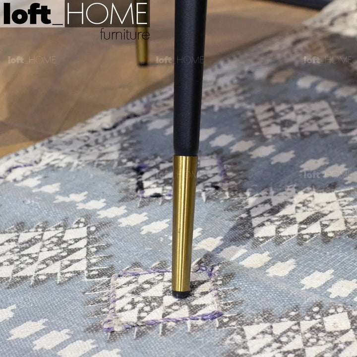 Modern fabric and leather dining chair metal man n9 situational feels.