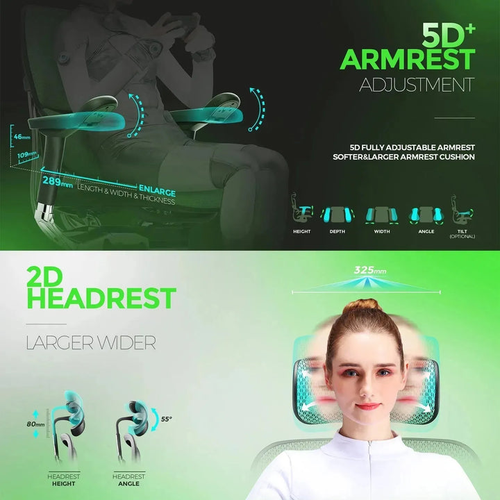 Modern mesh ergonomic office chair black frame with legrest ergohuman e2 in real life style.