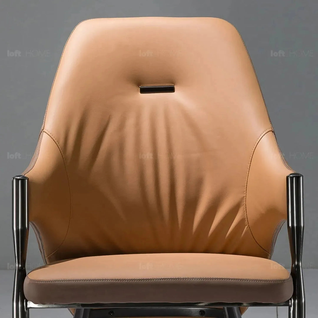 Modern pu leather dining chair aye detail 1.