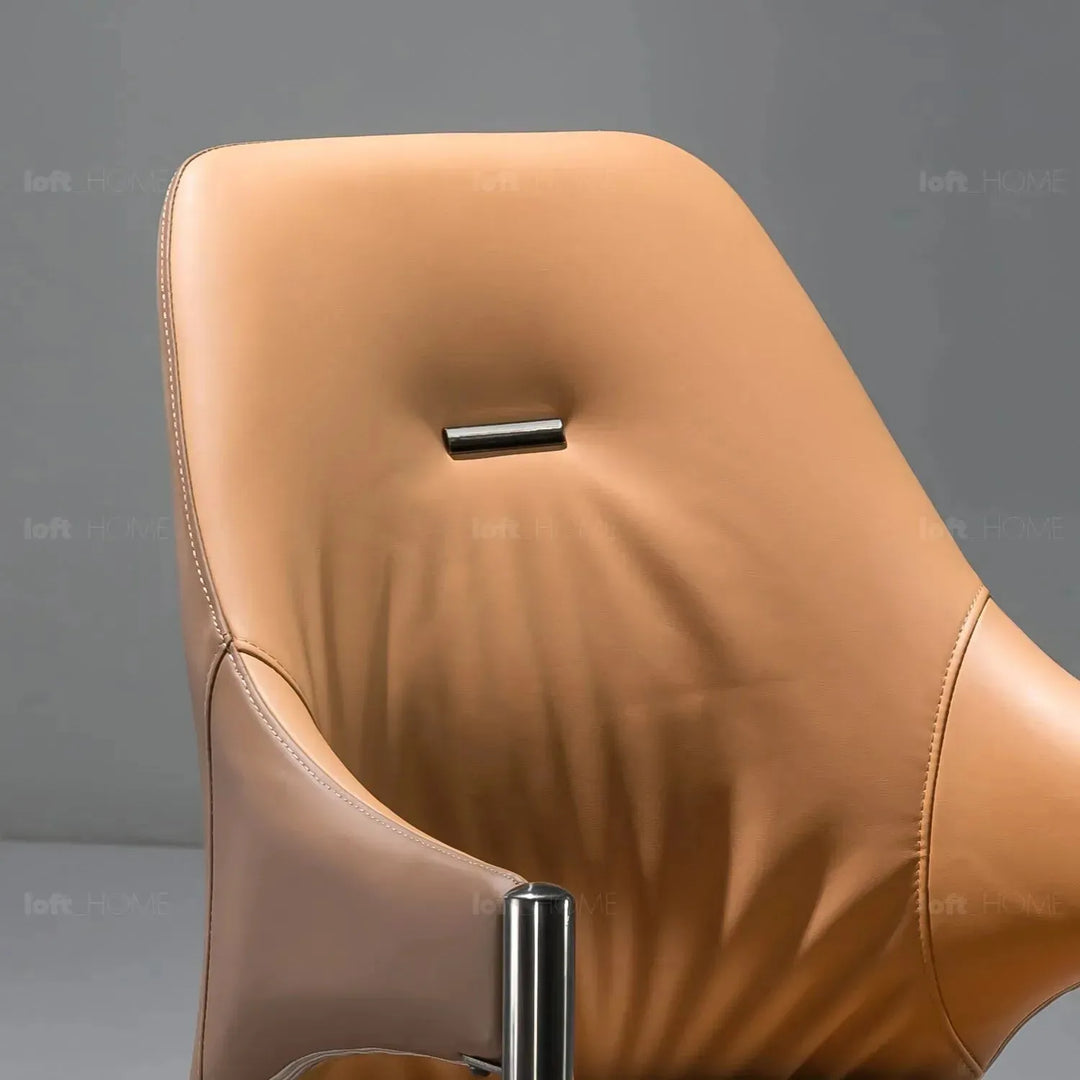Modern pu leather dining chair aye detail 4.